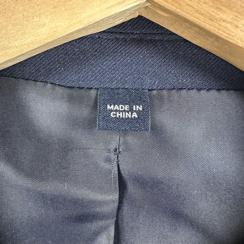 J.Crew Thompson University Blazer Mens 34R Navy Wool Gold Buttons Sport Coat - Picture 6 of 16